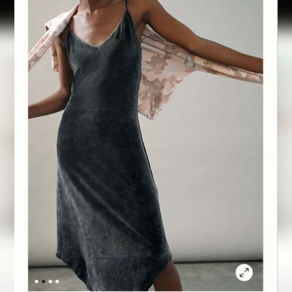 CLOTH & STONE Verna Midi Dress  Gray - Picture 1 of 9